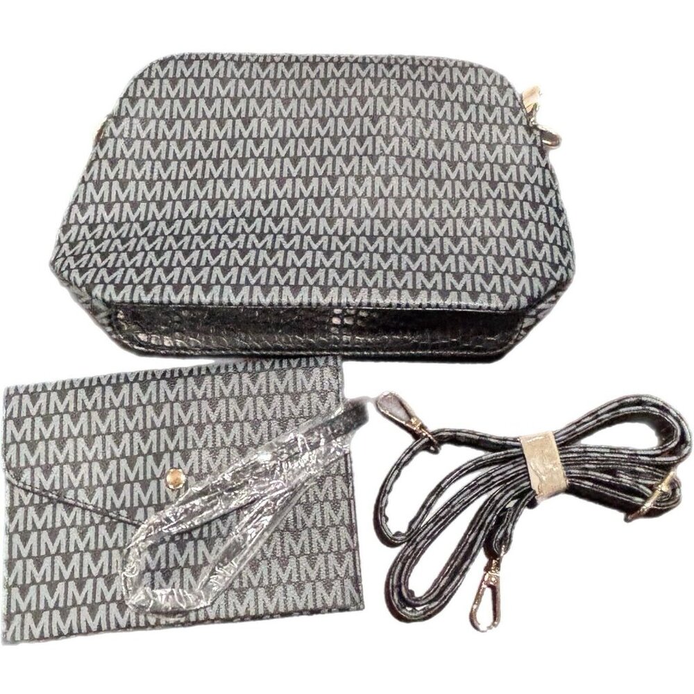 MKF Collection By Mia K. 2 Piece Set Crossbody Bag & Wristlet Cardholder